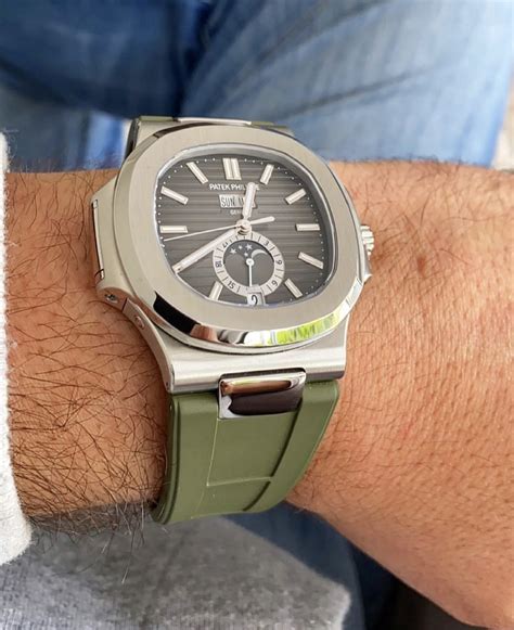 patek philippe nautilus rubber strap|patek philippe nautilus herren.